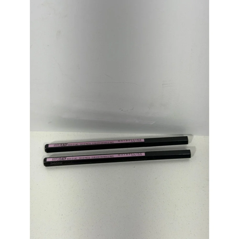 Maybelline Hyper Easy Brush Tip Liquid Eyeliner 800‎ Pitch Black Lot of 2 NEW